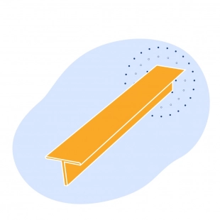 Алюминиевый тавр 67х104х30 мм ВД17 421133 ГОСТ 29296-92