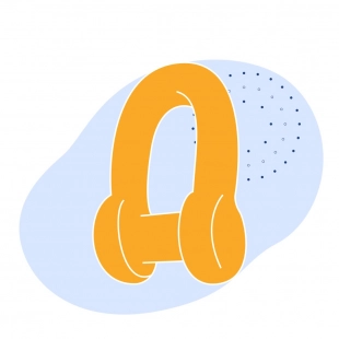 Скоба концевая с цилиндрическим штифтом ГОСТ 228-79 84 мм