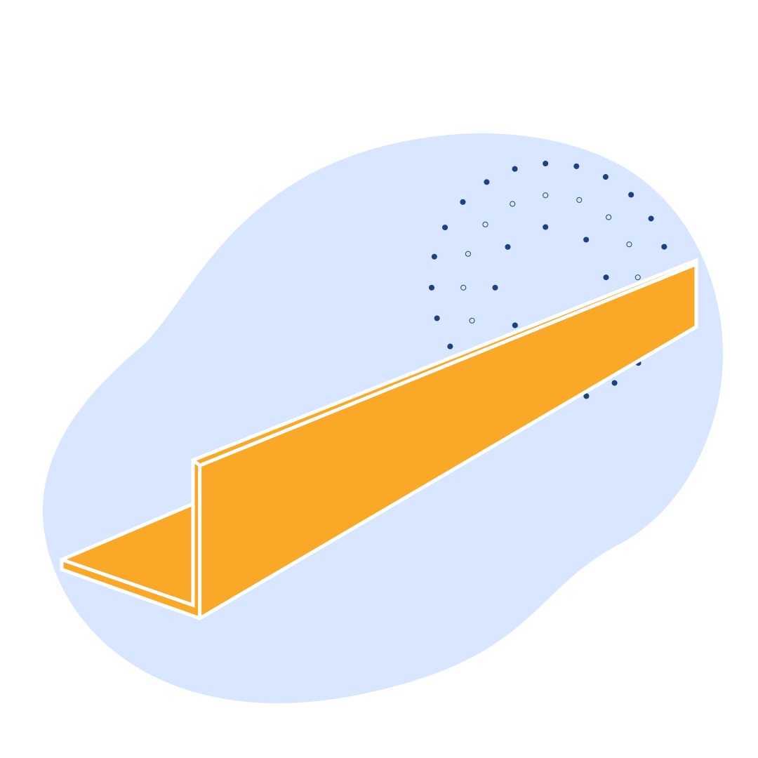 Уголок алюминиевый неравнополочный 50х35х2.5 мм АД33 ГОСТ 13738-91