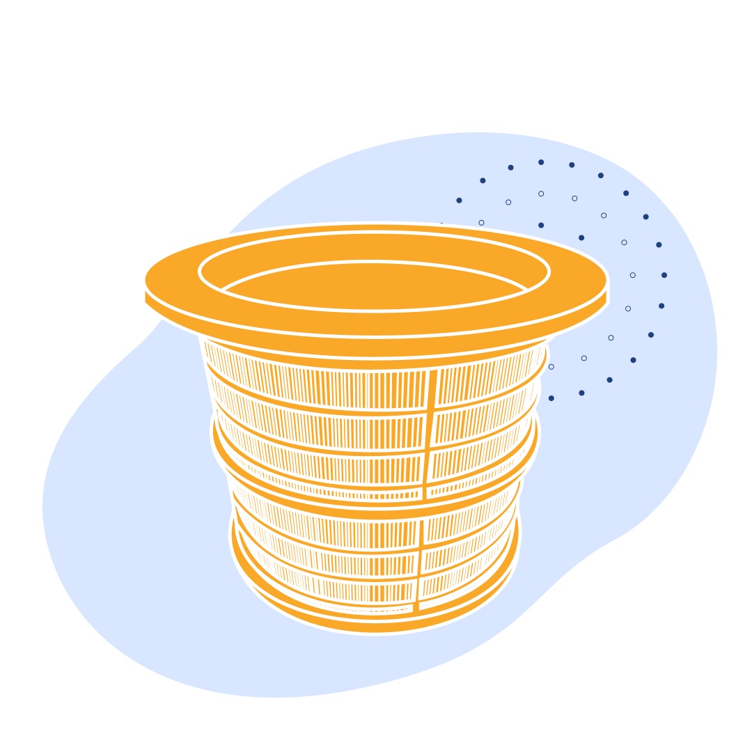 Цилиндрическое щелевое сито (шпальтовое) 1000x4000 мм AISI 316