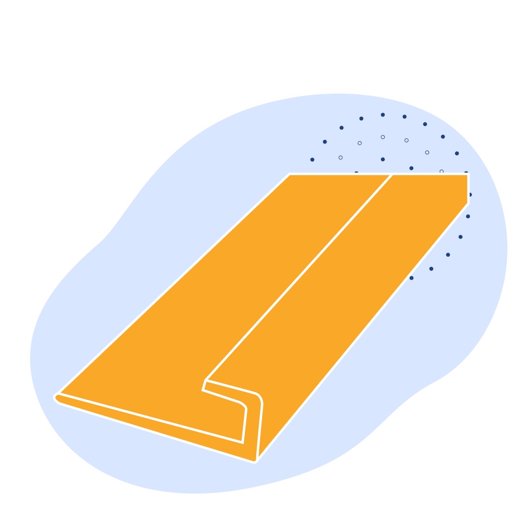 L-образный профиль стальной 45х45х3 мм СТ0 ГОСТ 8509-93