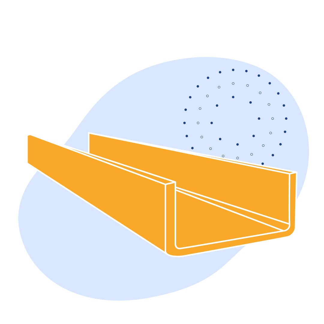 Швеллер стальной гнутый равнополочный 40х40х2.5 мм 09Г2С ГОСТ 8278-83