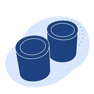 Капролоновая втулка 175х1400 мм серая ПА 6-МГ