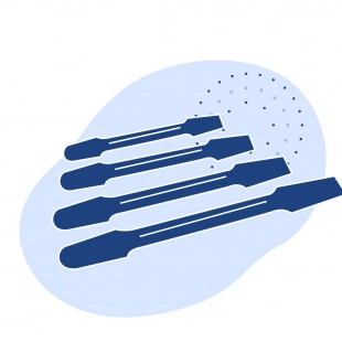 Шпатель металлический с плоским и закругленным концами 210х24 мм