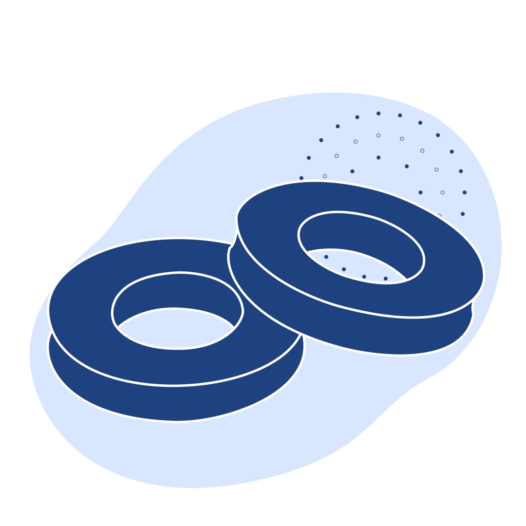 Резиновая прокладка ДУ 32 мм