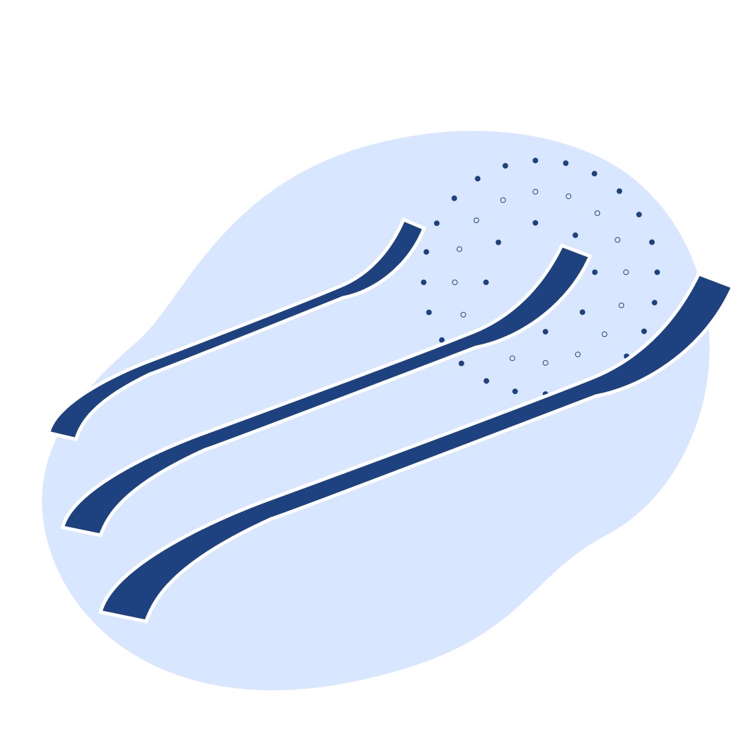 Шпатель металлический с изогнутыми концами 180х11 мм